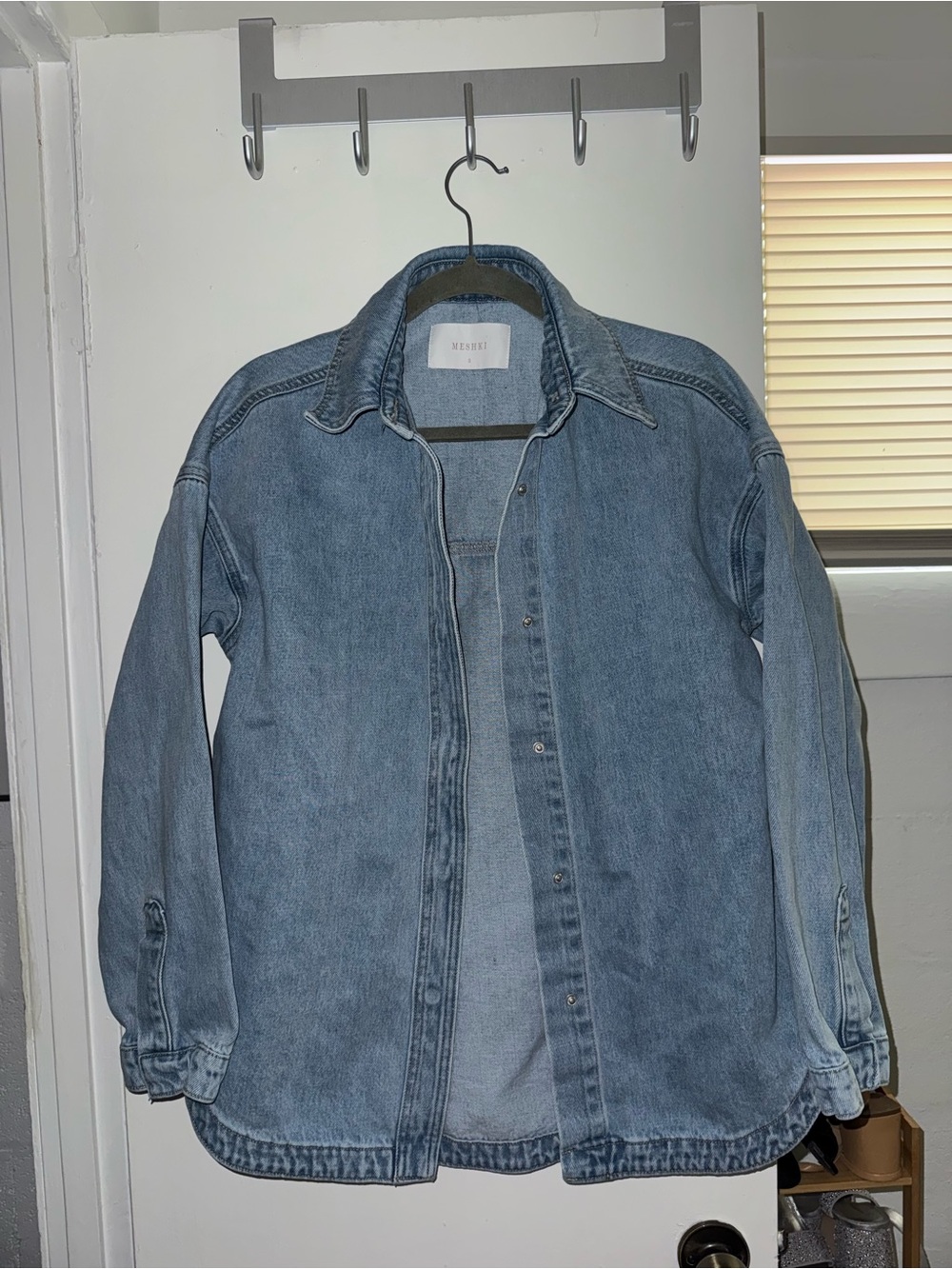 Meshki Denim Shacket